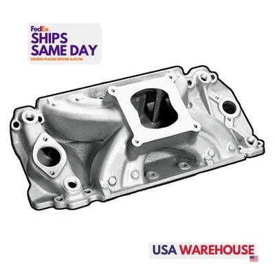 Professional Products 53031, One Bbc Power+Plus Hps Manifold - Satin Aluminum  - Image 1 of 4