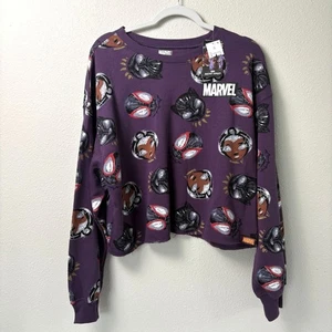 Marvel Artist Series Nikkolas Smith Sweatshirt Black Panther Größe 2X lila neu mit Etikett - Bild 1 von 9
