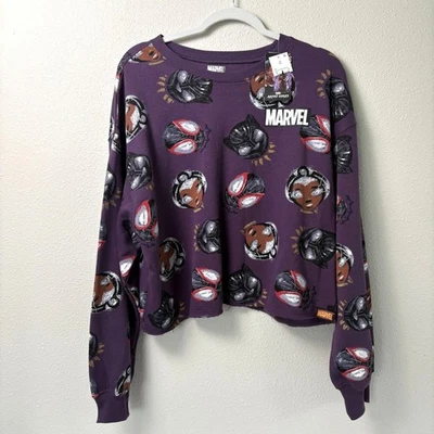Sudadera Marvel Artist Series Nikkolas Smith Pantera Negra Talla 2X Púrpura Nueva con Etiquetas Foto 1 de 4