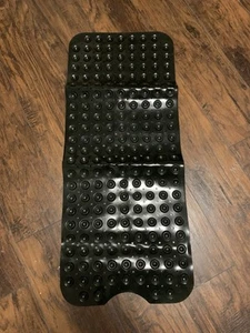 Black Bathtub Mat for Shower Tub Extra Long Non-Slip 39 X 16 Inch Bath Mat NEW - Picture 1 of 5