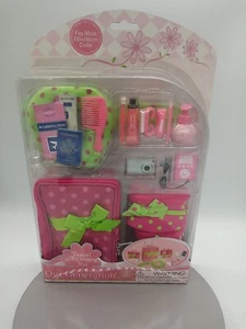 Battat Our Generation Travel Accessory Kit Hot Pink Luggage Set Fits 18" Dolls - Picture 1 of 7