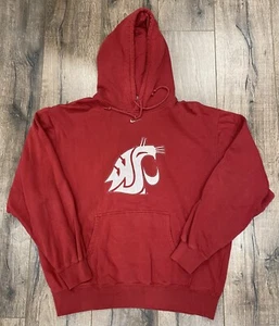 Vintage Y2K Washington State Cougars Nike Center Swoosh Pullover Hoodie Large - Picture 1 of 3
