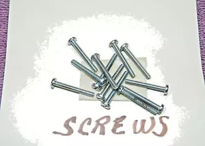 TORNILLOS DE TREN DE ACERO # 4-40 x 7/8 "PANHD SLOTTEDHEAD ZINC ACABADO!! - Imagen 1 de 4