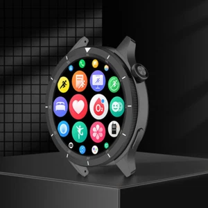 Metal Bezel Ring Tempered Glass Film for Xiaomi Watch S4/S3 (Scale Black) - Zdjęcie 1 z 8