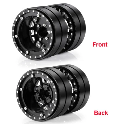 FLYXM 1.9" Dually Beadlock Wheels Aluminum RC Twin Wheel Set for RC 1/10 Crawler - Image 1 of 4