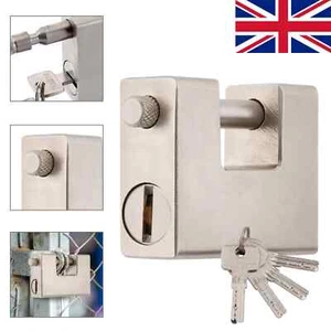 94 mm Schwerlast Vorhängeschloss 5 Schlüssel Hochsicherheit Rolladen Versand Container Vorhängeschloss - Bild 1 von 5