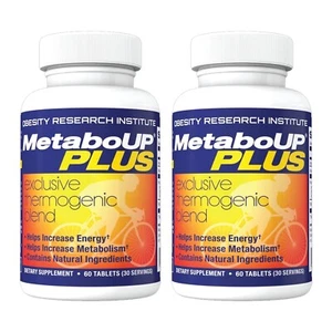 MetaboUP Plus Thermogenic Weight Loss Energy Pills 2 60 Ct Bottles 2026 - Picture 1 of 2
