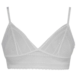 DKNY White Lace Tab Top Bralette & Brief Set Underwear Size UK 14-16 #REF16 - Picture 1 of 4