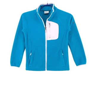 COLUMBIA Kid's Girl's Full Zip Cardigan Jumper Sweater Size M ( 10-12 y.o - Picture 1 of 10