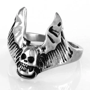 Bague acier Bat Winged Skull - Imagen 1 de 1