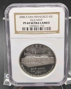 2006-S Old San Franscisco Mint Commemorative Dollar | NGC PF69 Ultra Cameo - Picture 1 of 4