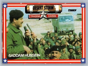 1991 Spectra Star Troops Desert Storm #52 Saddam Hussein (RC) - NM-MT - Picture 1 of 2