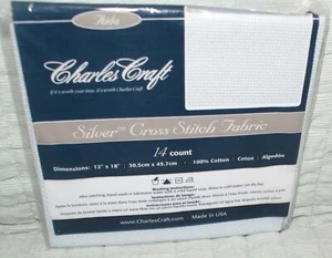 DMC Charles Craft Silver Label Aida Light Blue 14 Count 12 x 18 Inches NEW - Picture 1 of 3