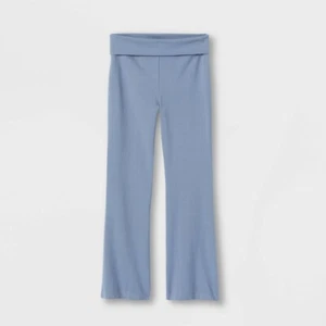 Art Class New Girls' Foldover Flare Blue Lightweight Leggings , Size XS 4/5 - Picture 1 of 3