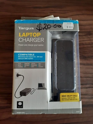 Targus Laptop Charger. 18.5 - 20V input. Up to 90W power. Compatible Many Brands - image 1 of 4