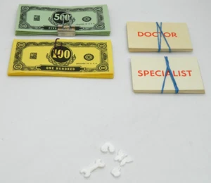 1965 Vintage Operation Game - Original Pieces Replacement Parts, Cards & Money - Picture 1 of 11