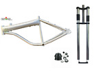 CDHPOWER 2.75L Brushed Alum Gas Tank Frame & Fork & Headset-Engine Motor Bicycle