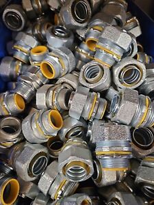 Lot Of 50 - Orbit MLTI-100 1 Inch Steel Insulated Liquid Tight Connector
