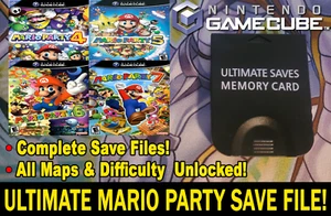 ¡Tarjeta de memoria Mario Party 7 100 % Ṥave Gamecube! (SIN JUEGO) - Imagen 1 de 3