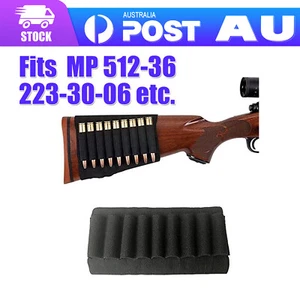 Black Rifle Stock Ammo Holder Butt Belt 223-30-06 Cartridge Gun Bullet Carrier D - Picture 1 of 9
