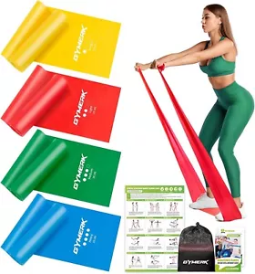 GYMERK Fitnessbänder Set 4er, 1.8M Fitnessband, 4 Widerstandsstufen mit - Bild 1 von 7