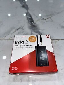 IK Multimedia iRig 2 Guitar Interface for iOS and Mac Brand New Factory Sealed