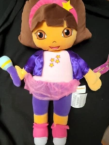 2012 Nickelodeon Funhouse Dora The Explorer Dora Rocks Plush Doll - New 24" RARE - Picture 1 of 6