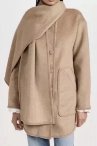 Splendid X Cella Jane Blog, Abrigo Bufanda Lana en Camel Talla XS - Imagen 1 de 11