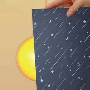 Blackout Window Film Self Adhesion Star Sky Covering Glass Sticker Privacy Decor - Picture 1 of 12