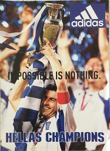 Greece Euro 2004 European Cup Poster Ελλάδα Ευρωπαϊκό Πρωτάθλημα Ποδοσφαίρου - Picture 1 of 5