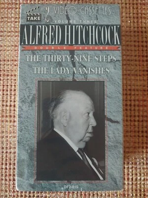 Alfred Hitchcock: The 39 Steps + The Lady Vanishes (VHS 2-Tape Set) NEW, Sealed - Image 1 of 4