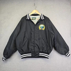 Chaqueta de satén Dunbrook vintage para hombre XL Senior Environmental Corps Volunteer - Imagen 1 de 13