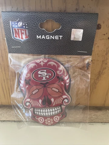 San Francisco 49ers🔥🔥sugar Skull Magnet🔥🔥 49er Faithful Dia De Los Muertos Cover