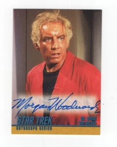 Star Trek TOS Season 1 1997 Fleer/Skybox Autograph Card Morgan Woodward A21 - Picture 1 of 2