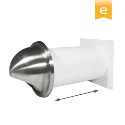 EASYTEC Mauerkasten DN 150 Edelstahl Teleskoprohr Rückstauklappe - Bild 1 von 4