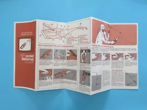 Originale vintage 1972 Pocket Fisherman Spin Costing Outfit manuale di istruzioni - Foto 1 di 2