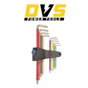 WERA 9 Piezas Torx Acero Inoxidable Función de Sujeción Multicolor Juego de Llaves, 022689 - Imagen 1 de 1