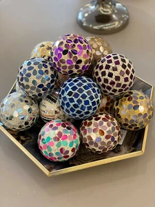 Large Sized Decorative Mosaic Balls 13cm Home Decor Gift Ornamental Display - Picture 1 of 7