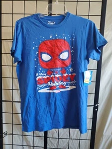 Marvel Funko Youth Kids Boys Size XL Spiderman Spidey Christmas Shirt - Picture 1 of 3