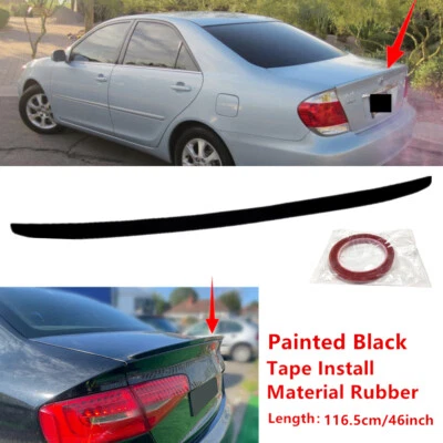 46inch Fit For Toyota Camry 2002-2006 Rear Trunk Rubber Spoiler Wing Universal Foto 1 de 4