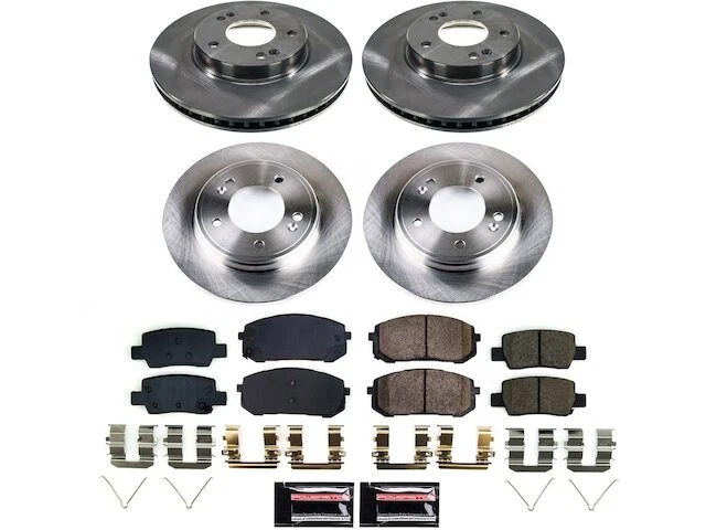 Kit de pastillas de freno y rotor delanteras y traseras para Hyundai Elantra GQ124GX 2021-2023 Foto 1 de 1