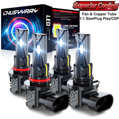 Комплект передних светодиодных ламп для фар GMC Savana 2500 3500 базовый фургон 1996-2022 - Изображение 1 из 4