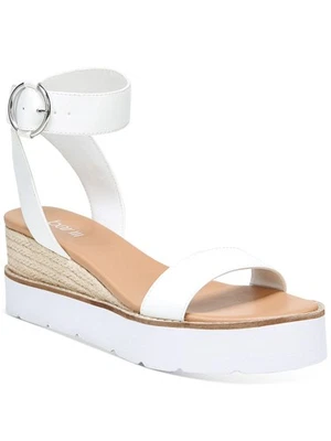 BAR III Womens White 1" Platform Dessip Toe Wedge Espadrille Shoes 8.5 M - Image 1 of 4