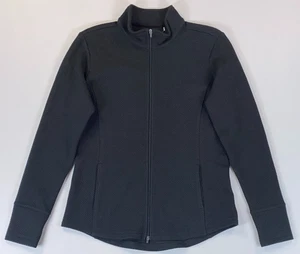 Women's Walter Hagen Clubhouse Black Full Zip Textured Golf Jacket NEW - Picture 1 of 2