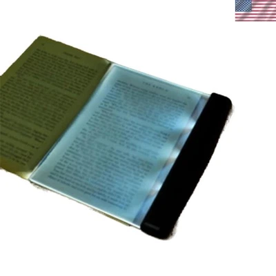 Flat Light for Reading in Bed at Night Clear LED Book Full Page Light - Image 1 of 4