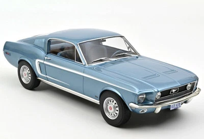 FORD Mustang GT - Fastback - 1968 - lightbluemetallic - Norev 1:12 - Immagine 1 di 4