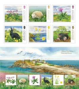 Alderney Stamps: "Alderney Flora & Fauna" Presentation Pack 2015 - Picture 1 of 6