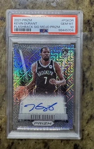 2021-22 Panini Prizm Kevin Durant Flashback MOJO Auto #/25 PSA Gem Mint 10 - Picture 1 of 6
