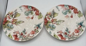 Pier 1 Waterbury Blätter 10 3/4 Zoll Teller 2er Set - Bild 1 von 5