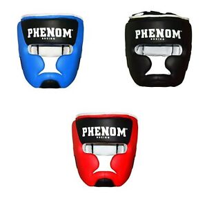 Full-Covered Boxing Helmet Muay Thai PU Leather Training Sparring Boxing U1
